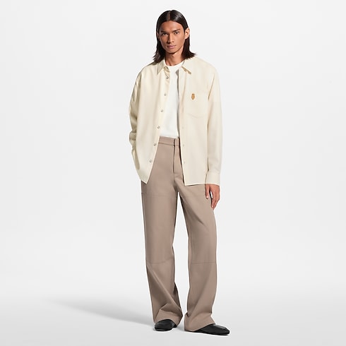 Prêt-à-Porter Tout le Prêt-à-Porter Chemise à manches longues en flanelle de cachemire et coton | Louis Vuitton ® (Zoom produit)