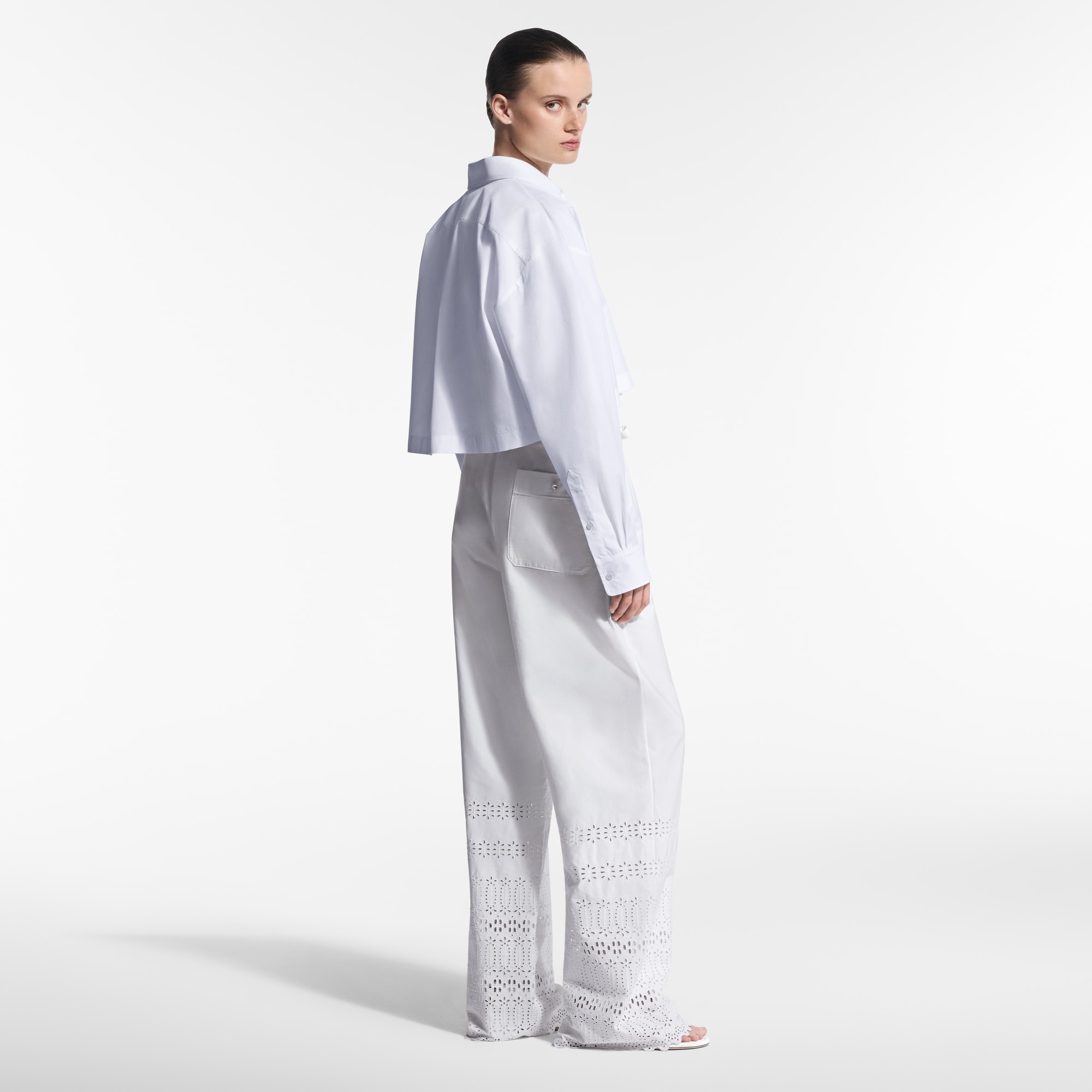  Prêt-à-Porter Hauts Chemise courte à broderie LV | Louis Vuitton ® (Zoom produit)