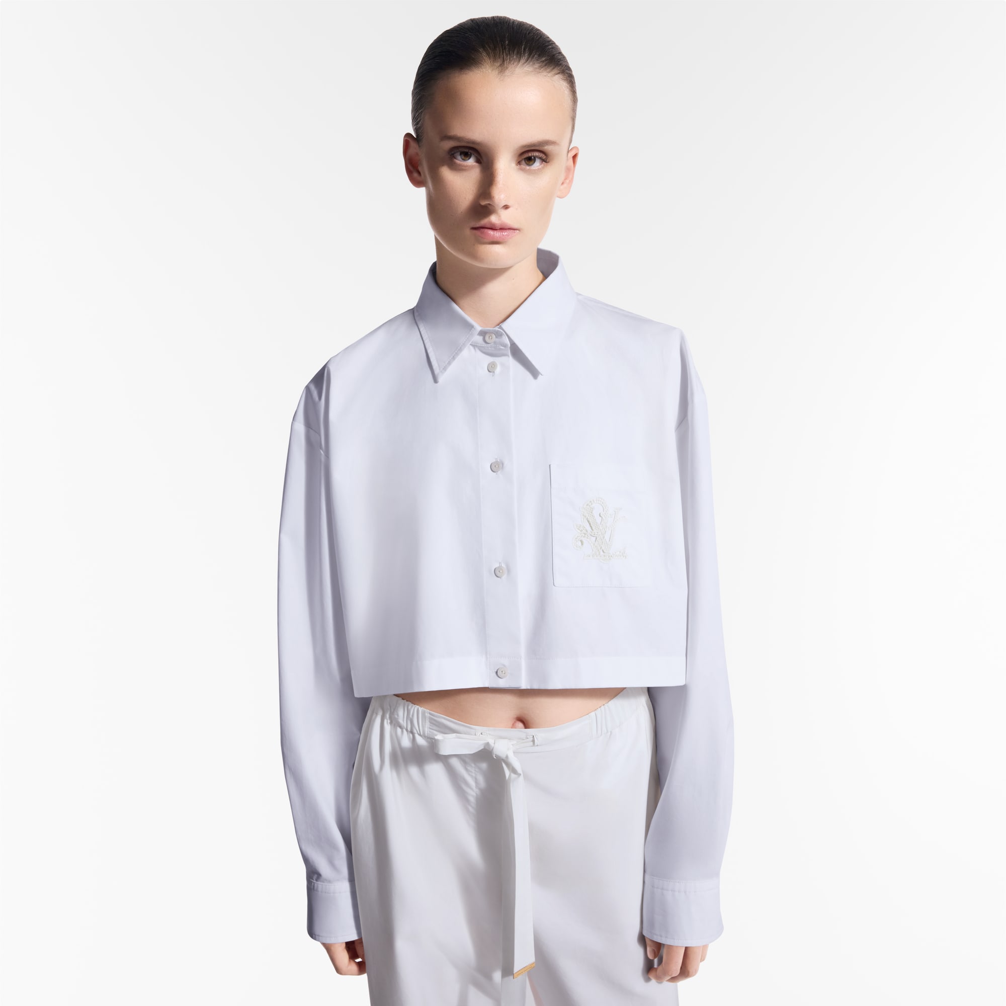  Prêt-à-Porter Hauts Chemise courte à broderie LV | Louis Vuitton ® (Zoom produit)