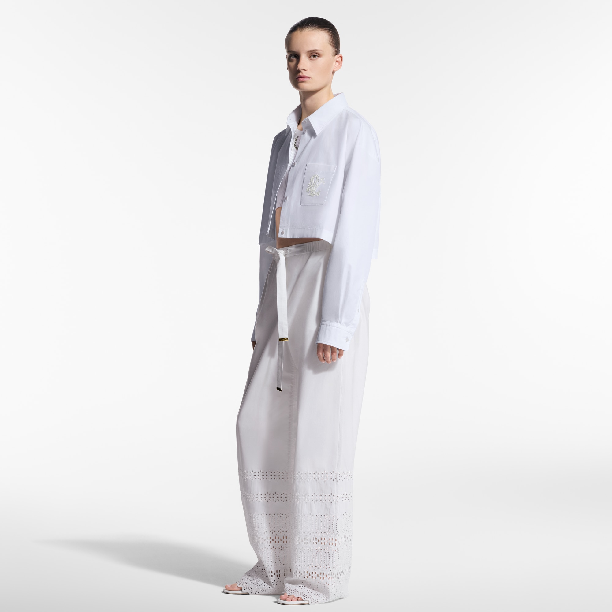  Prêt-à-Porter Hauts Chemise courte à broderie LV | Louis Vuitton ® (Zoom produit)