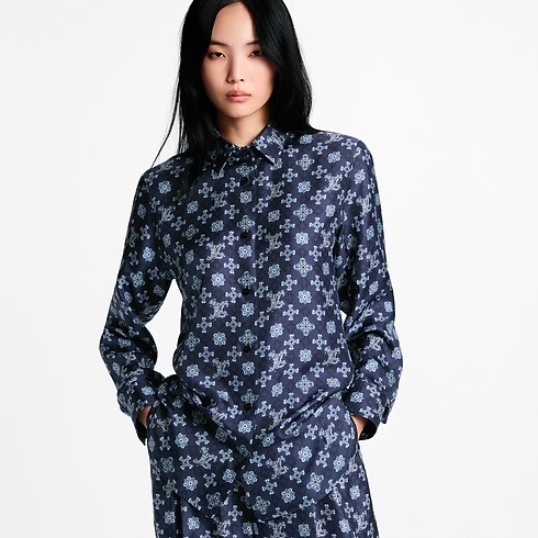 Prêt-à-Porter Hauts Chemise en soie à Monogram Art Nouveau | Louis Vuitton ® (Zoom produit)