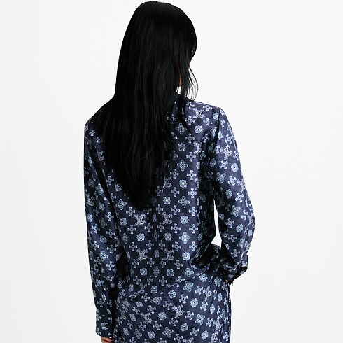 Prêt-à-Porter Hauts Chemise en soie à Monogram Art Nouveau | Louis Vuitton ® (Zoom produit)