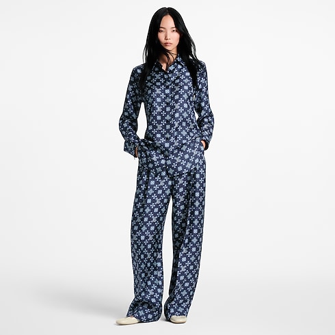 Prêt-à-Porter Hauts Chemise en soie à Monogram Art Nouveau | Louis Vuitton ® (Zoom produit)
