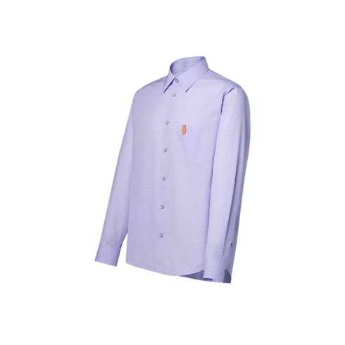 Prêt-à-Porter Tout le Prêt-à-Porter Chemise jacquard à manches longues en coton et soie | Louis Vuitton ® (Zoom produit)
