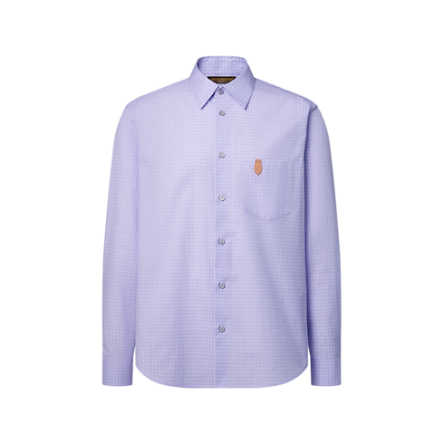 Prêt-à-Porter Tout le Prêt-à-Porter Chemise jacquard à manches longues en coton et soie | Louis Vuitton ® (Zoom produit)