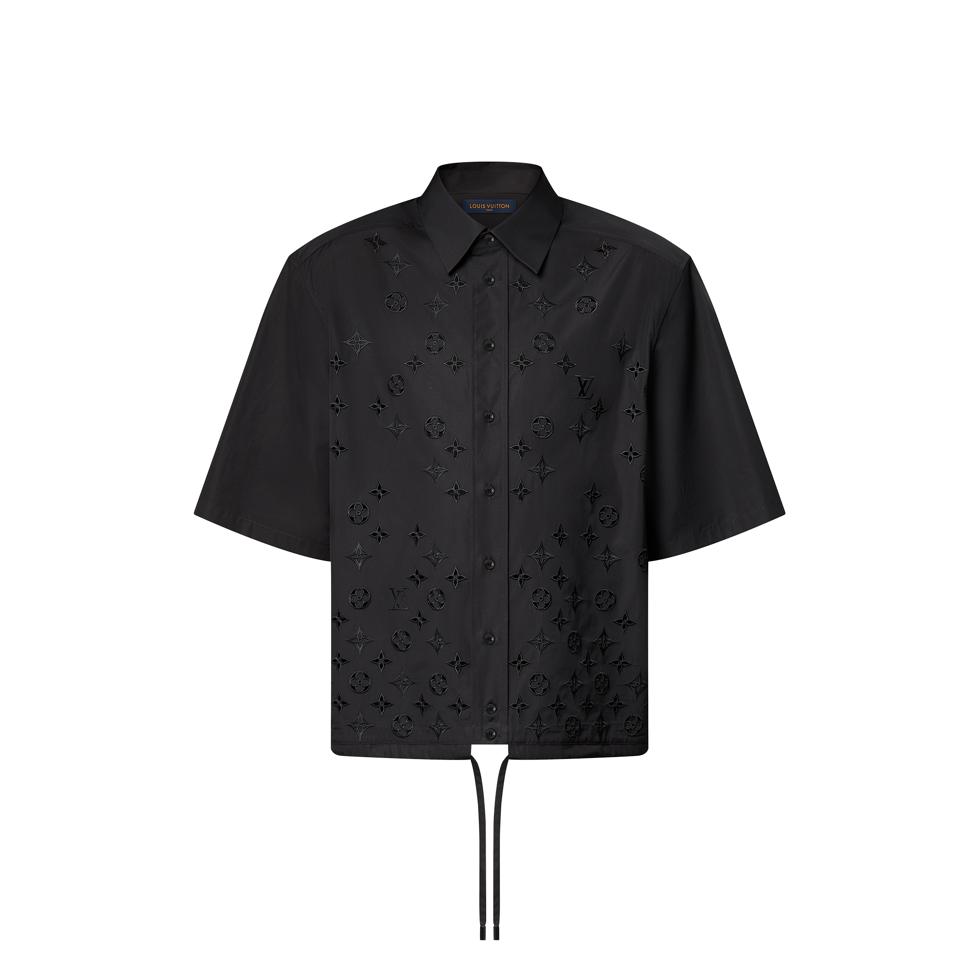  Prêt-à-Porter Chemises Chemise manches courtes brodée fleur de Monogram | Louis Vuitton ® (Zoom produit)