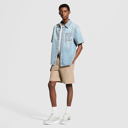 Prêt-à-Porter Chemises Chemise manches courtes en denim | Louis Vuitton ® (Zoom produit)