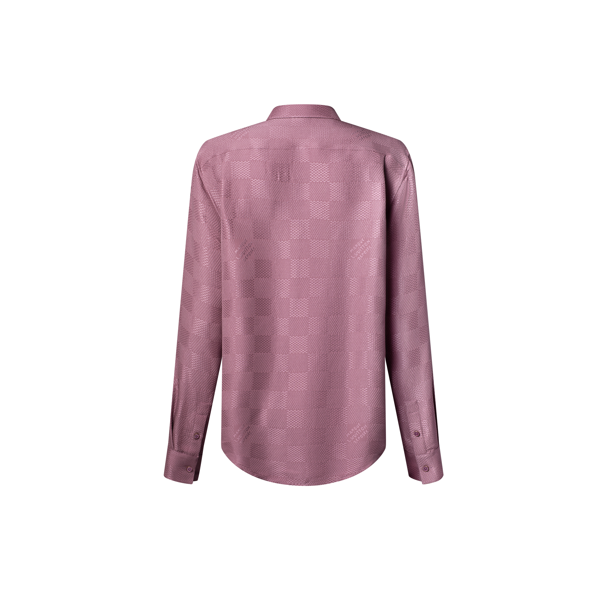  Prêt-à-Porter Chemises Chemise manches longues Damier Jacquard en soie | Louis Vuitton ® (Zoom produit)