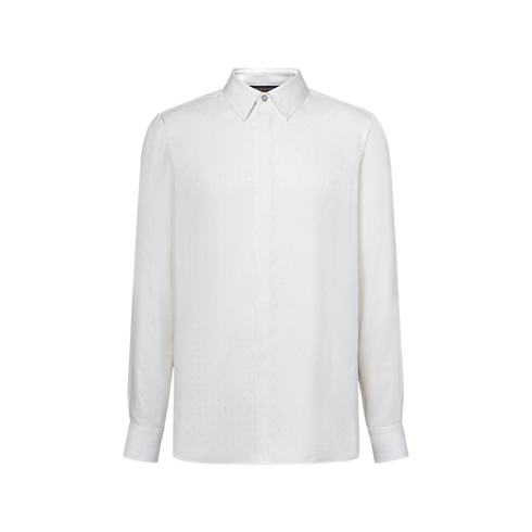 Prêt-à-Porter Chemises Chemise manches longues Monogram en satin de soie | Louis Vuitton ® (Zoom produit)