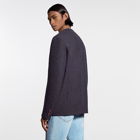 Ready-to-Wear Blazers and Jackets Collarless Bouclette Jacket | Louis Vuitton ® (Product zoom)