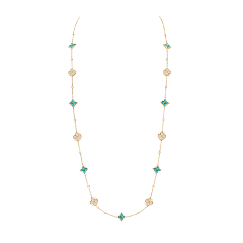 Catégories Colliers et Pendentifs Collier long multi-motifs Star et Sun Color Blossom BB, or jaune, amazonite et diamants | Louis Vuitton ® (Zoom produit)