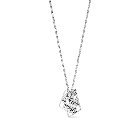 S00 Bijoux Fantaisie Colliers Collier pendentif à découpes Damier Staples | Louis Vuitton ® (Zoom produit)
