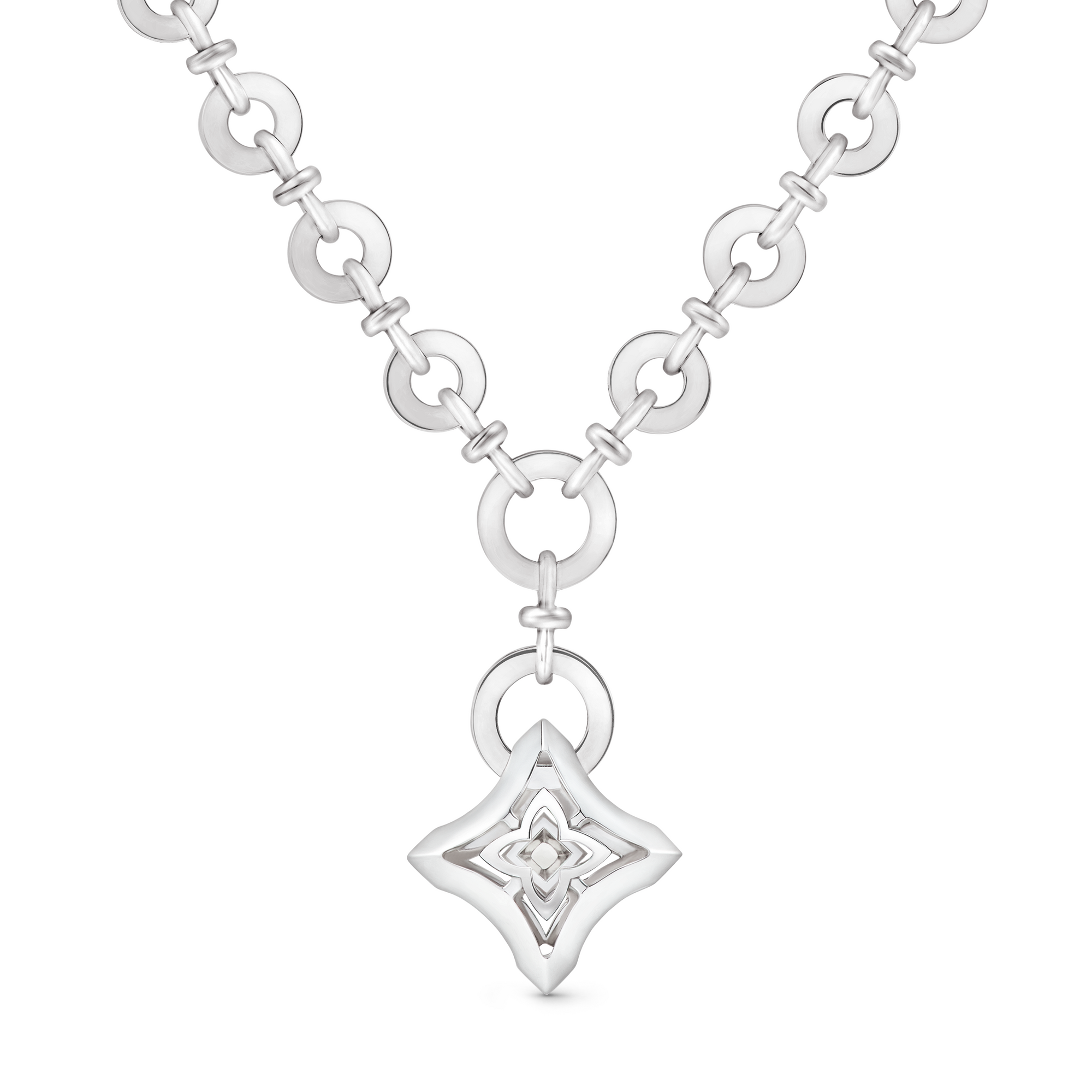  Bijoux Colliers et pendentifs Collier pendentif Ever Blossom, or blanc et diamants | Louis Vuitton ® (Zoom produit)