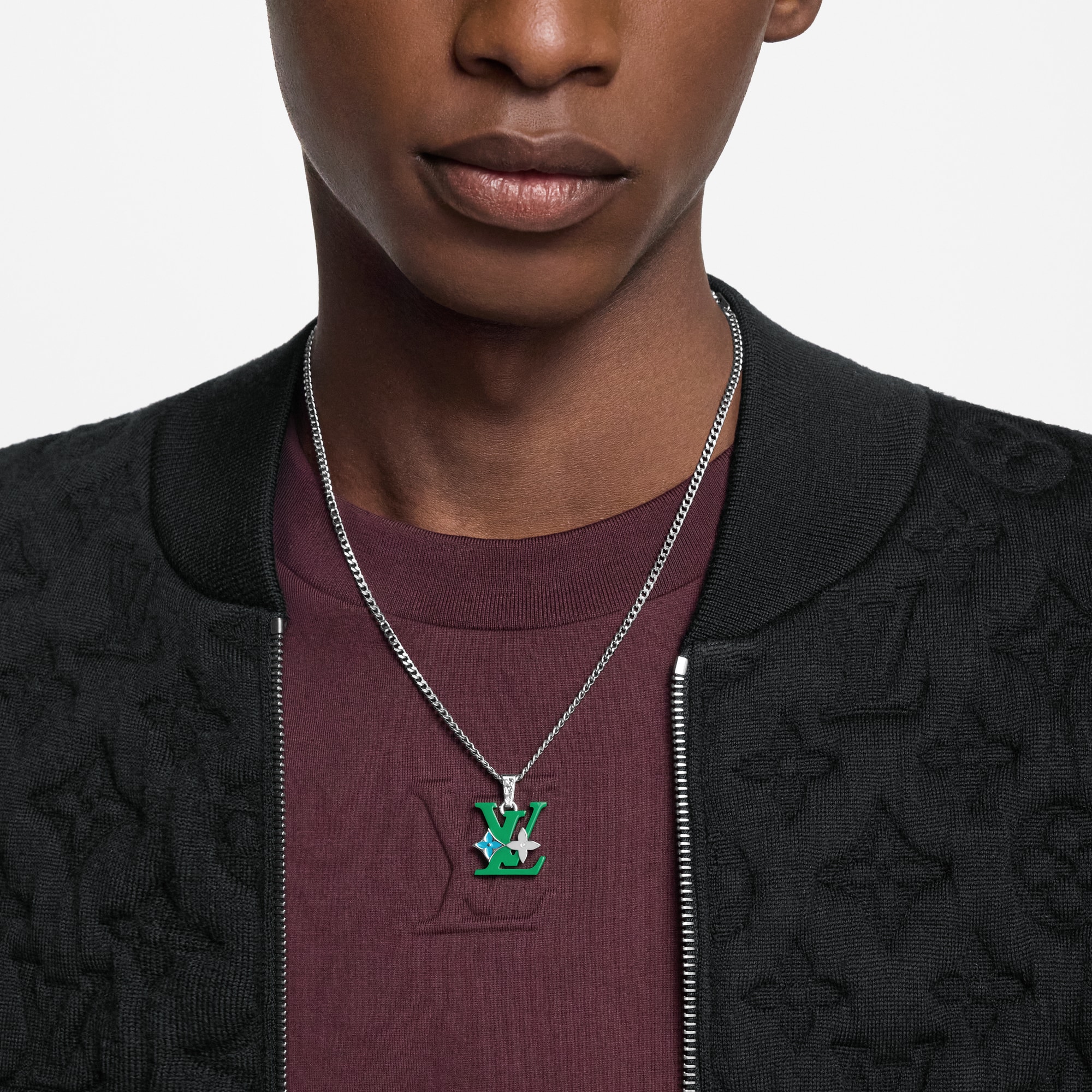 S00 Bijoux Fantaisie Colliers et Pendentifs Collier pendentif Monogram Row | Louis Vuitton ® (Zoom produit)