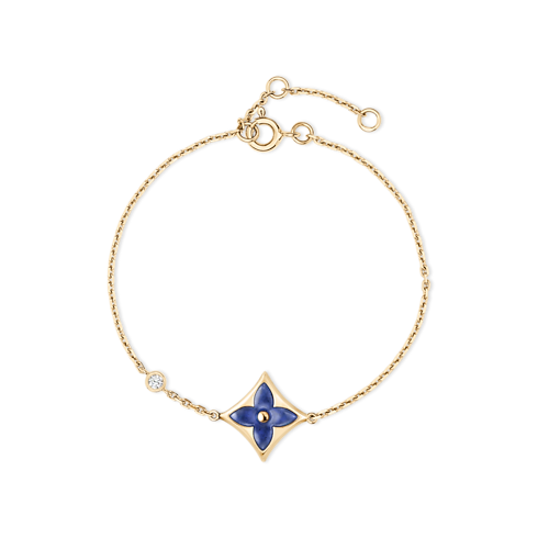 Categories Bracelets Color Blossom BB Star and Sun Multi-Motif Bracelet, Yellow Gold, Sodalite and Diamonds | Louis Vuitton ®
