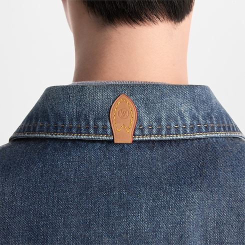 Ready-to-Wear All Ready-to-Wear Cotton Cashmere Denim Trucker Jacket | Louis Vuitton ® (Product zoom)