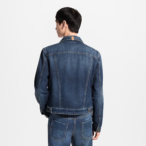 Ready-to-Wear All Ready-to-Wear Cotton Cashmere Denim Trucker Jacket | Louis Vuitton ® (Product zoom)