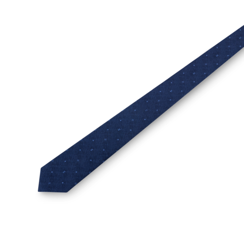 Cravate Constellation Denim vue latérale