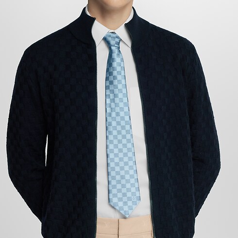 Cravate Damier Classique vue recadrée