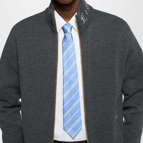 S00 Accessoires Cravates et Pochettes Cravate Écu Stripes | Louis Vuitton ® (Zoom produit)