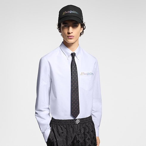 S00 Accessoires Cravates et Pochettes Cravate LV Blason Shading | Louis Vuitton ® (Zoom produit)