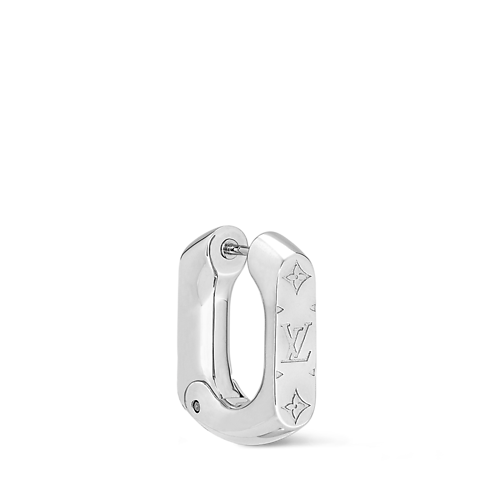S00 Bijoux Fantaisie Boucles-d-Oreilles Créole Monogram Chain | Louis Vuitton ® (Zoom produit)