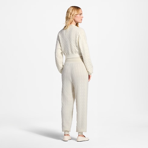 Ready-to-Wear Knitwear Cropped Cable Knit Cardigan | Louis Vuitton ® (Product zoom)