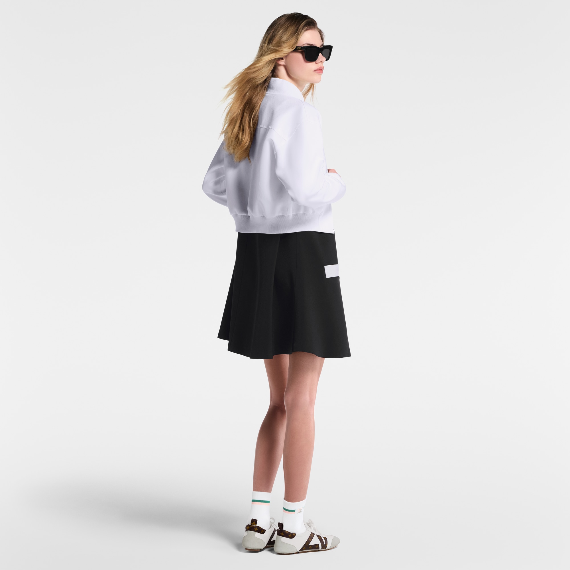  Ready-to-Wear Coats and Jackets Cropped Technical Jersey Bomber Jacket | Louis Vuitton ® (Product zoom)