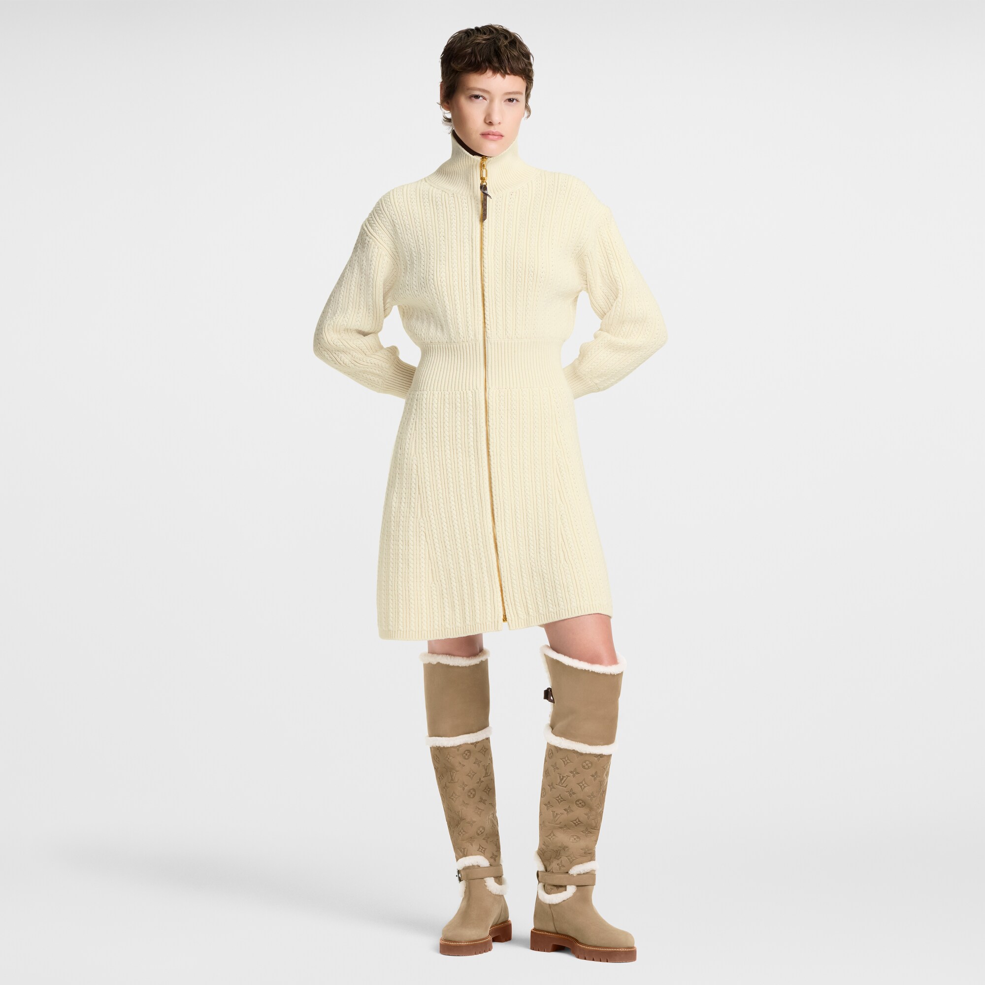  Souliers Bottes et Bottines Cuissarde plate Territory | Louis Vuitton ® (Zoom produit)