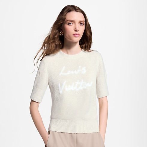 Ready-to-Wear Knitwear Cursive Signature Knit Top | Louis Vuitton ® (Product zoom)