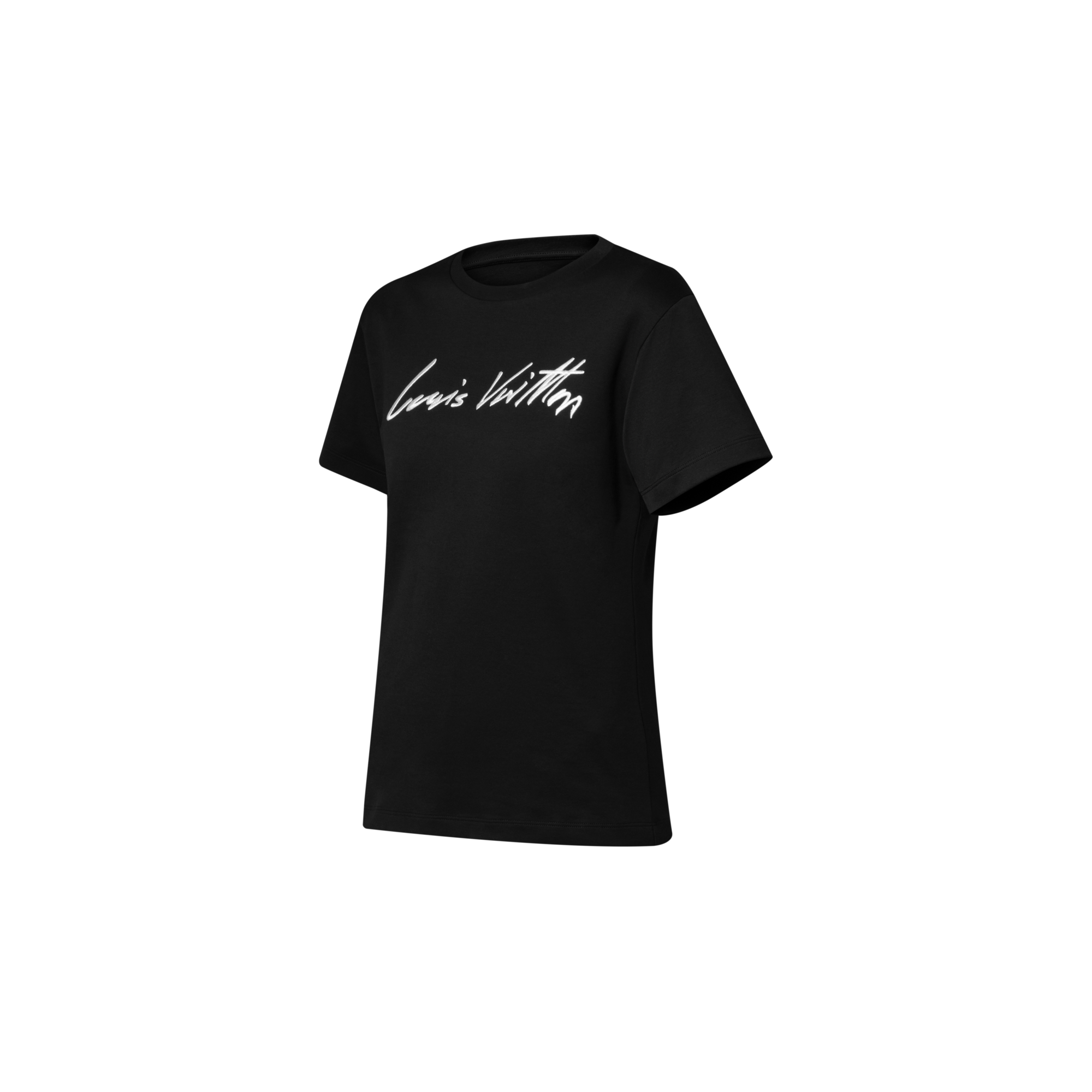  Ready-to-Wear Tops Cursive Signature T-Shirt | Louis Vuitton ® (Product zoom)