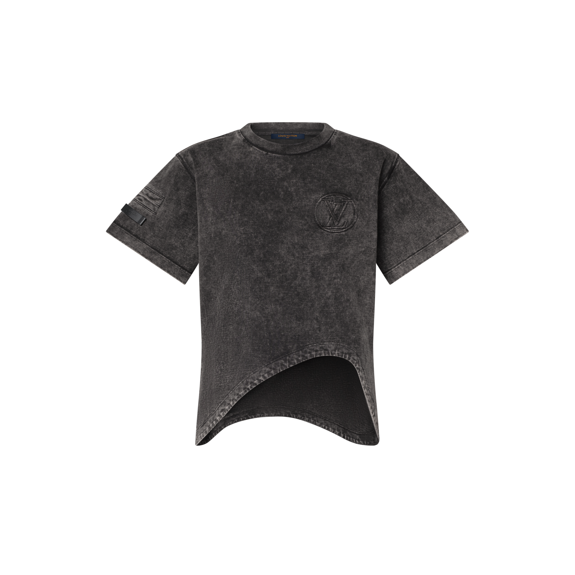  Ready-to-Wear Tops Curve Hem T-Shirt | Louis Vuitton ® (Product zoom)