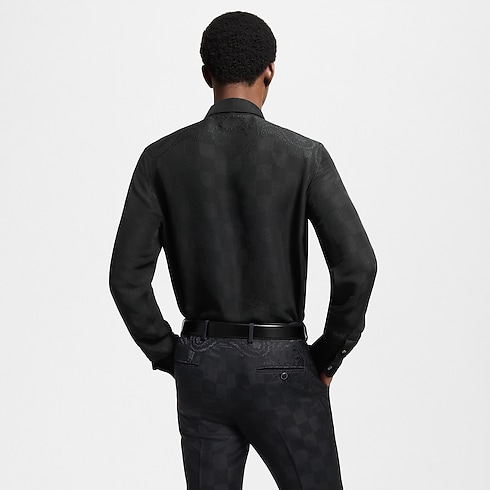 Ready-to-Wear Shirts Damier Bandana Silk Evening Shirt | Louis Vuitton ® (Product zoom)