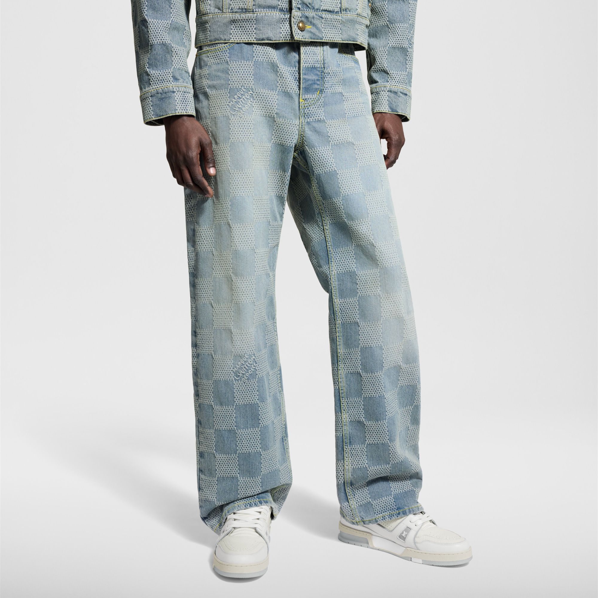  Ready-to-Wear Denim Damier Denim Skate Pants    | Louis Vuitton ® (Product zoom)