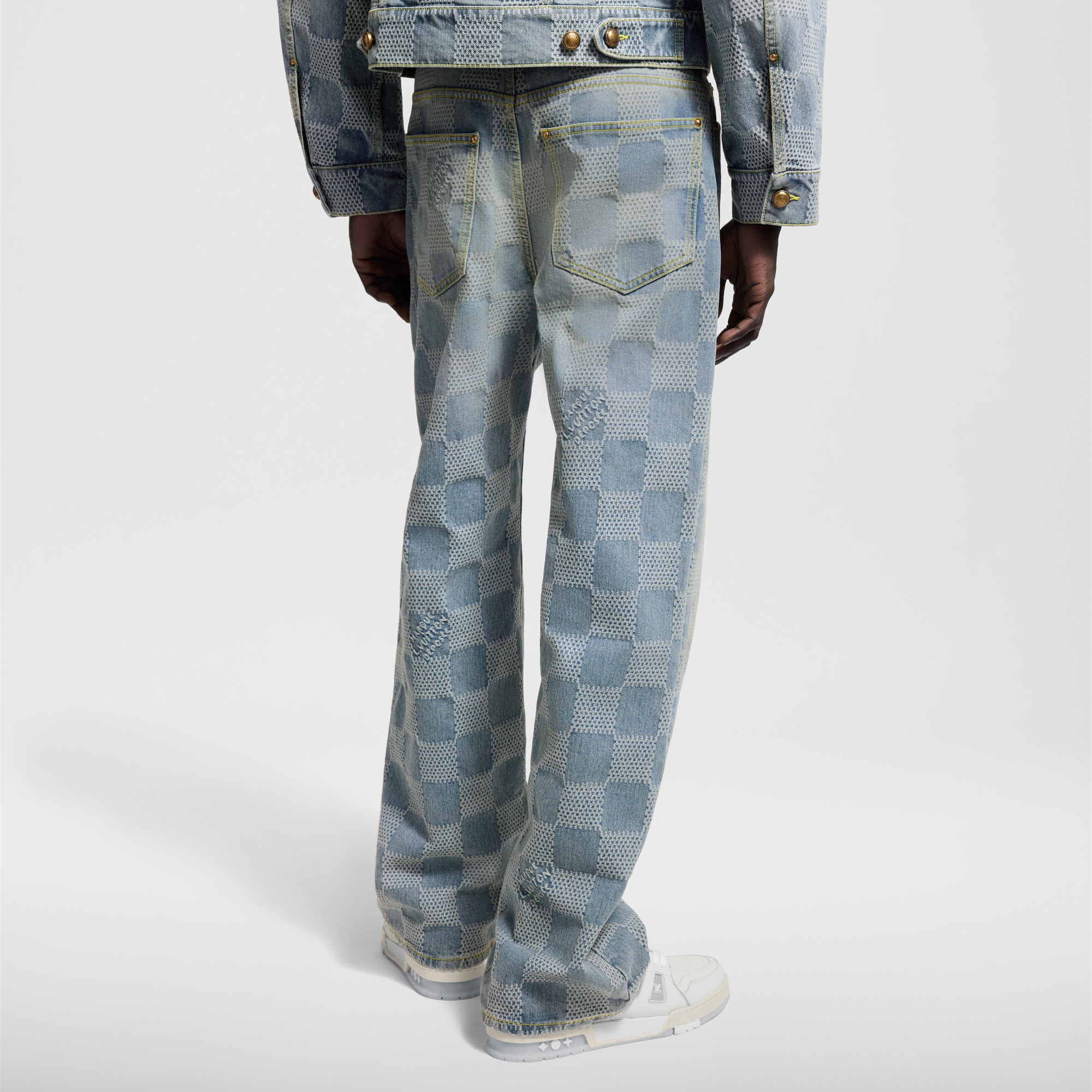  Ready-to-Wear Denim Damier Denim Skate Pants    | Louis Vuitton ® (Product zoom)