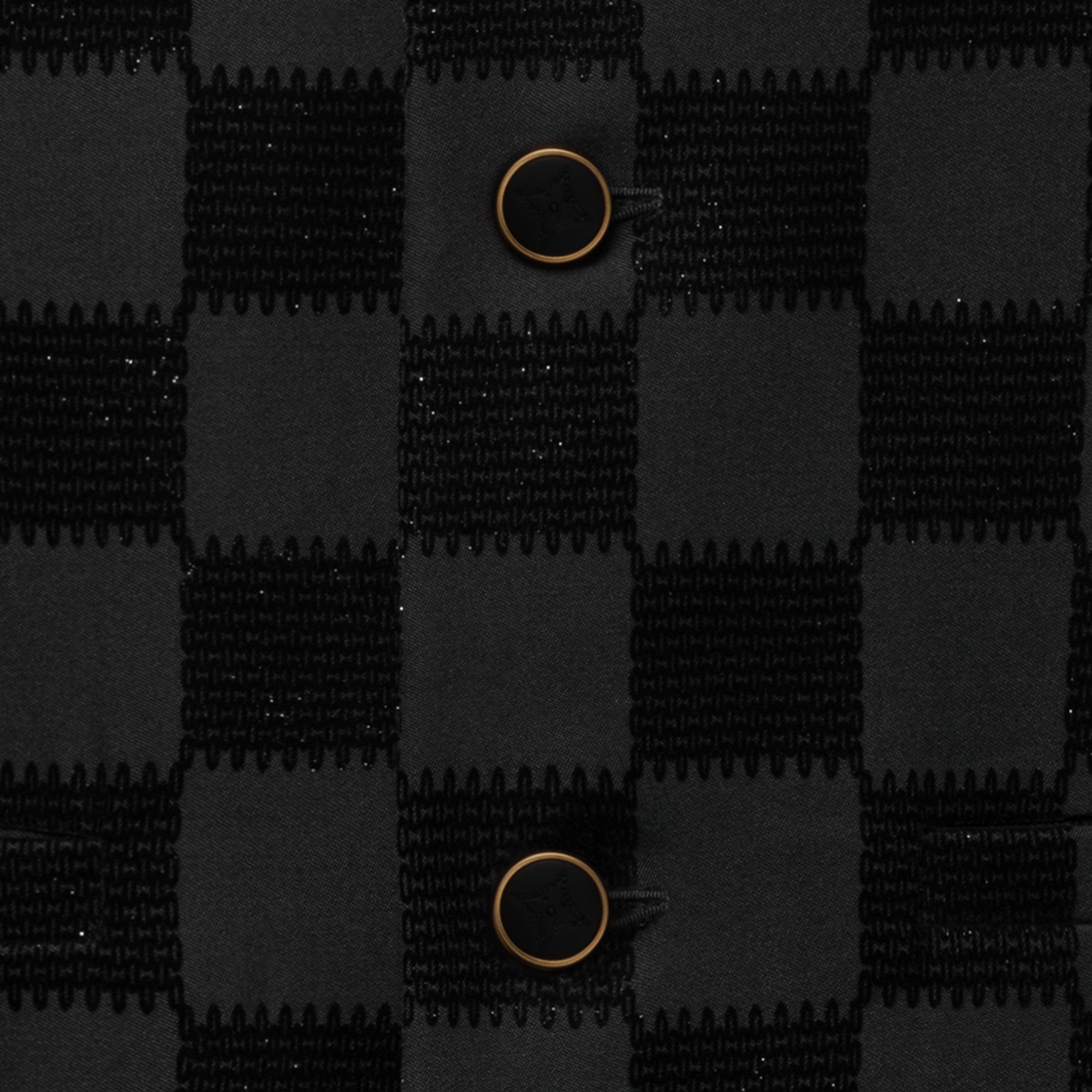  Ready-to-Wear Blazers and Jackets Damier Flock Collarless Jacket | Louis Vuitton ® (Product zoom)