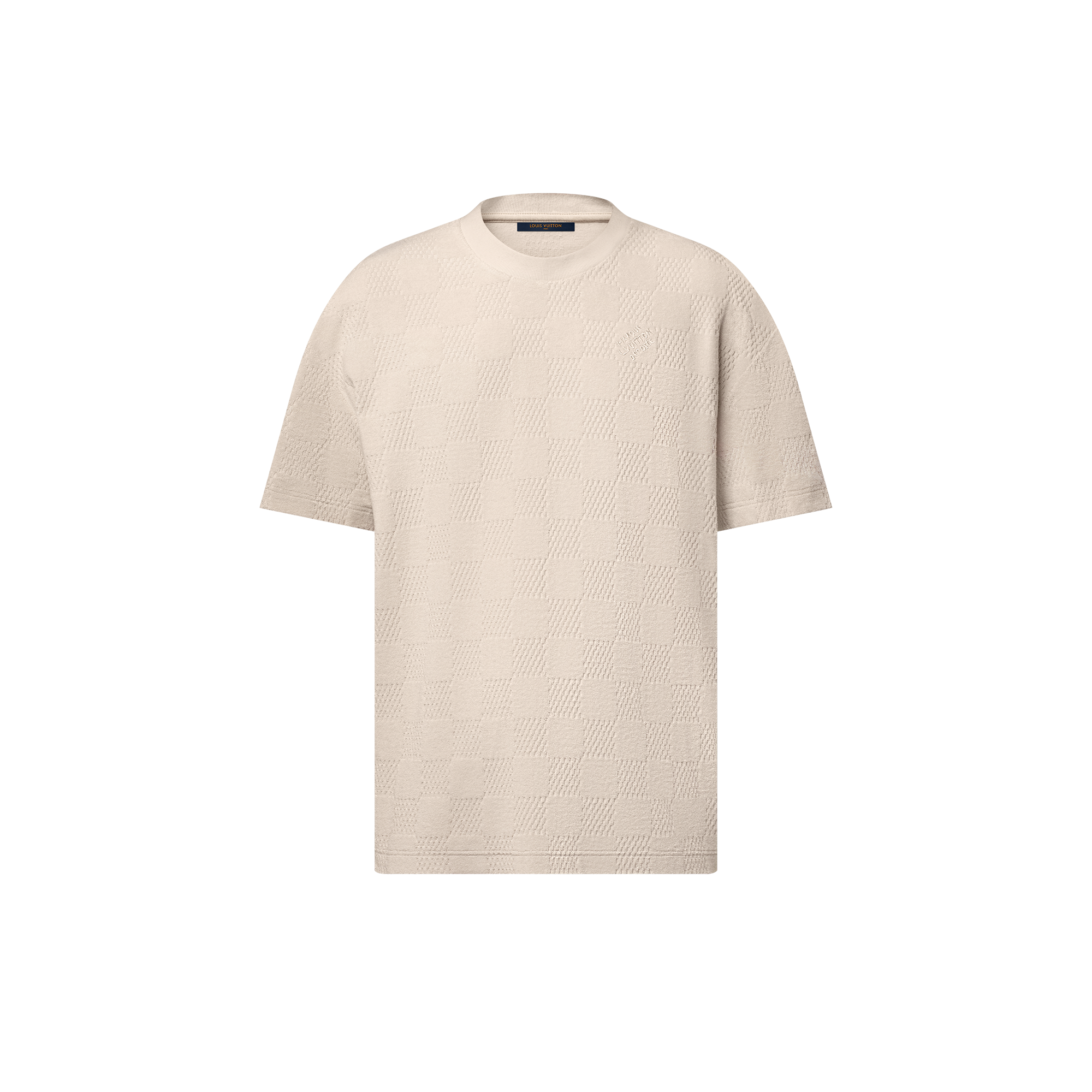 Ready-to-Wear T-Shirts and Polos Damier French Terry T-Shirt | Louis Vuitton ® (Product zoom)