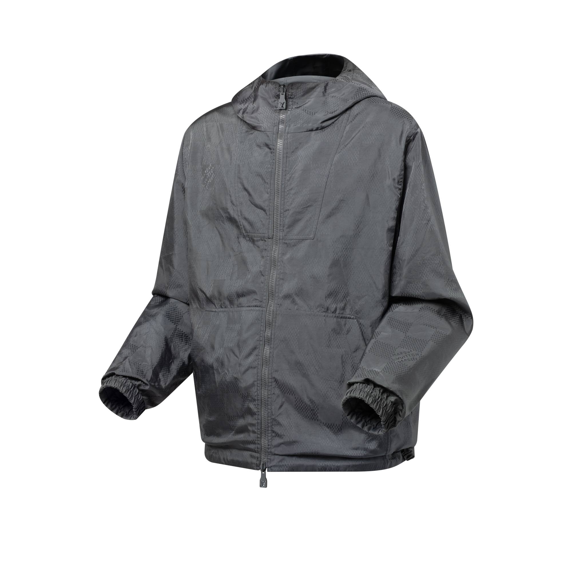  Ready-to-Wear Coats and Outerwear Damier Jacquard Reversible Nylon Windbreaker | Louis Vuitton ® (Product zoom)