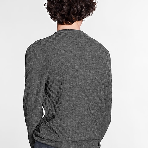 Ready-to-Wear Knitwear and Sweatshirts Damier Signature Crewneck | Louis Vuitton ® (Product zoom)