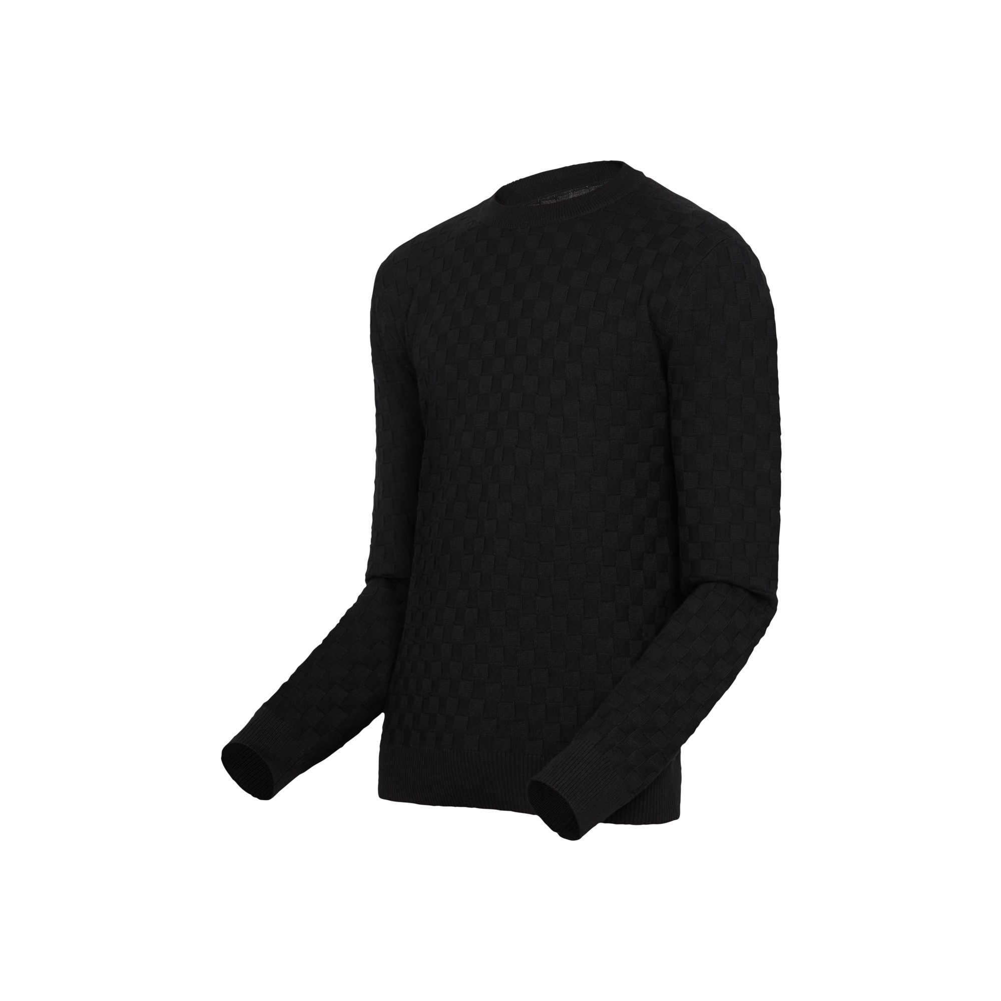  Ready-to-Wear Knitwear and Sweatshirts Damier Signature Crewneck | Louis Vuitton ® (Product zoom)