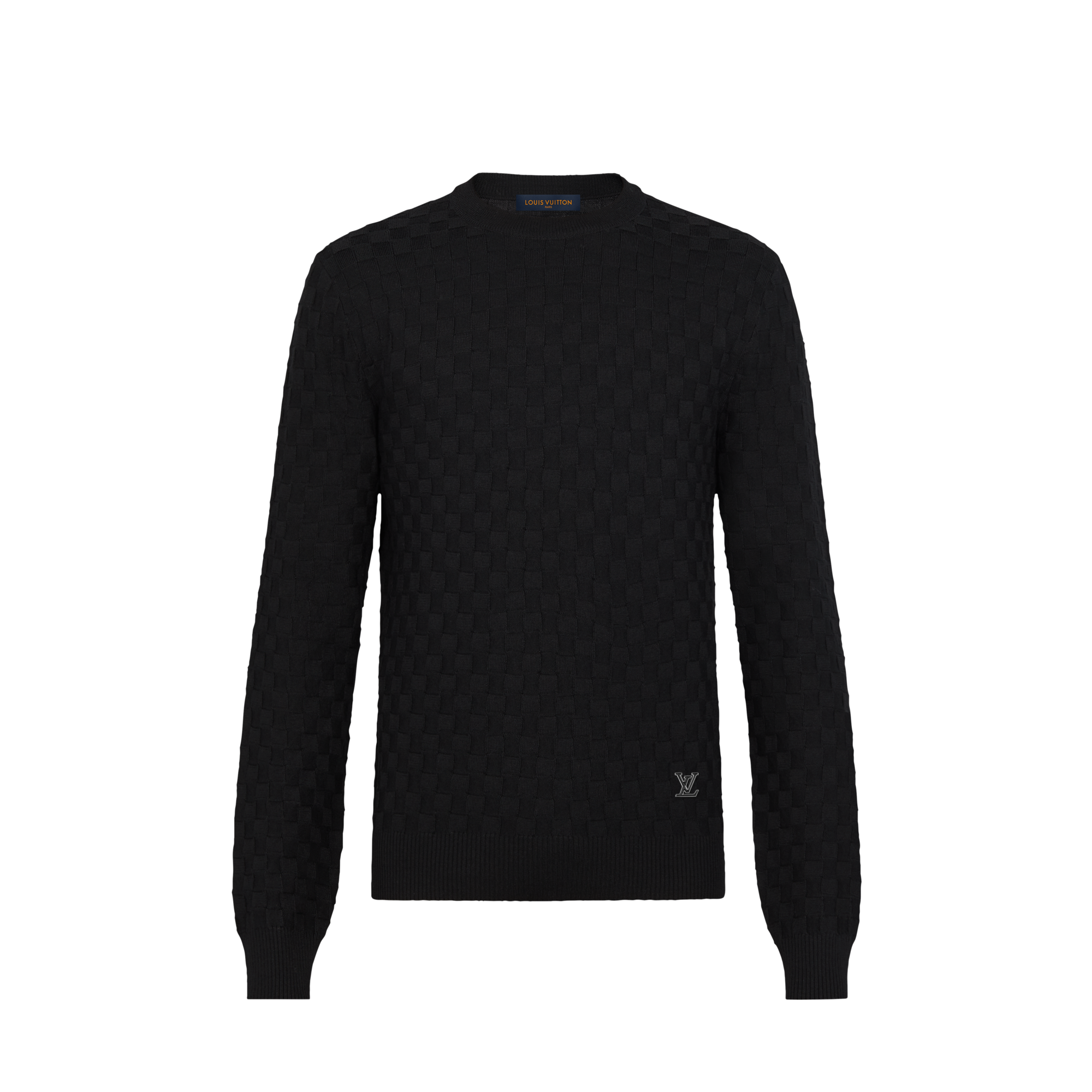  Ready-to-Wear Knitwear and Sweatshirts Damier Signature Crewneck | Louis Vuitton ® (Product zoom)