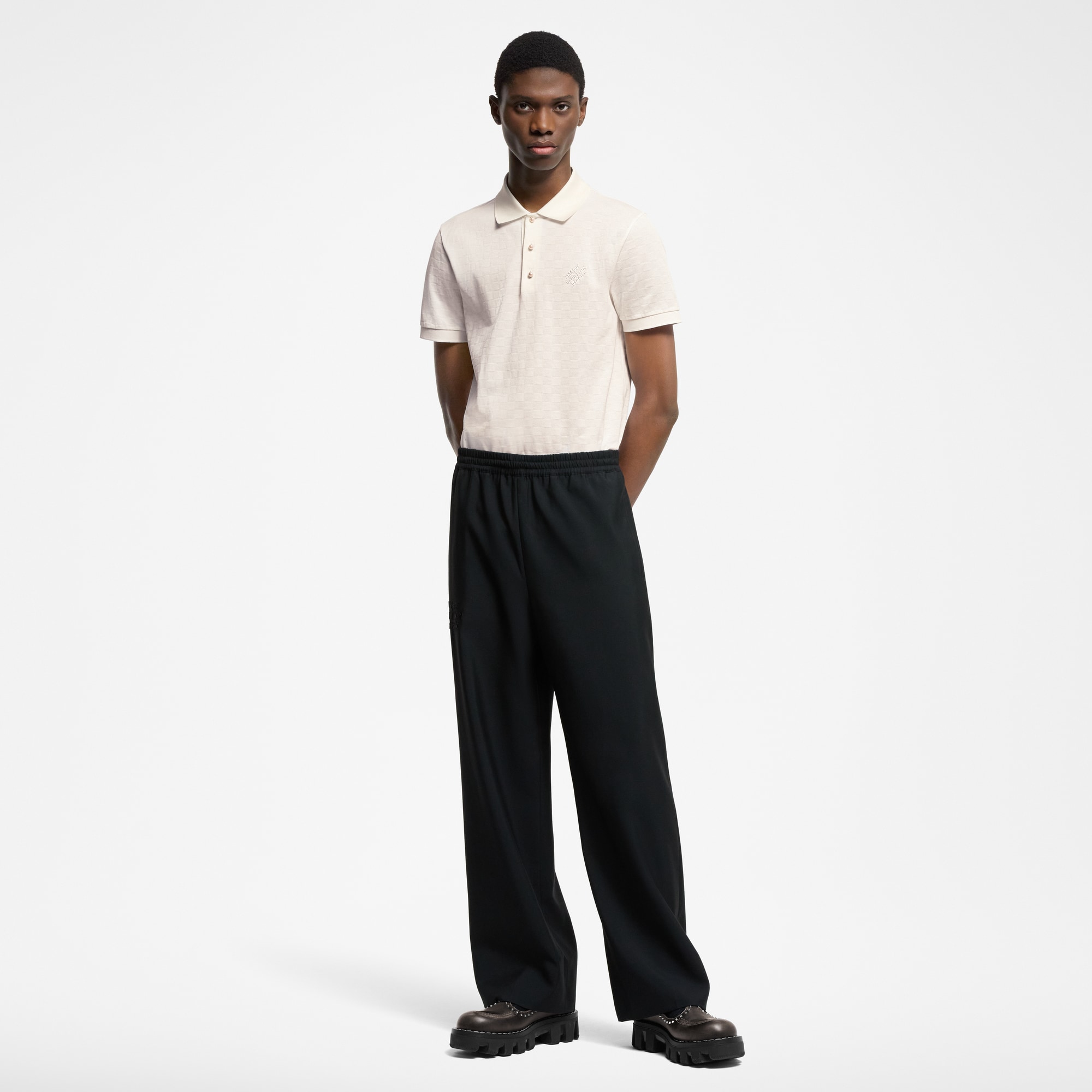  Ready-to-Wear T-Shirts and Polos Damier Signature Polo Shirt | Louis Vuitton ® (Product zoom)