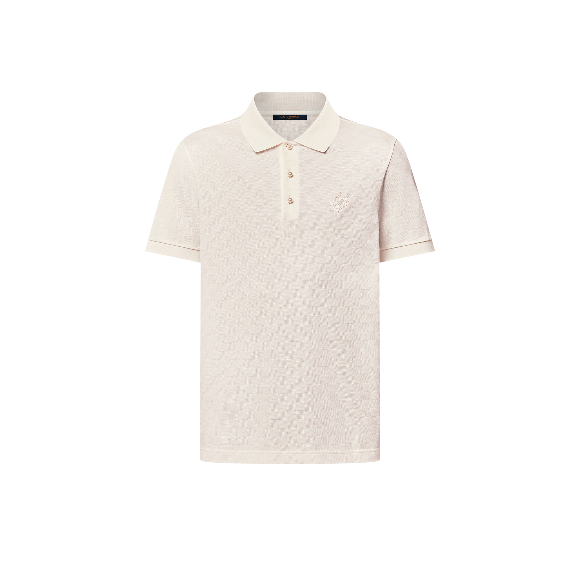  Ready-to-Wear T-Shirts and Polos Damier Signature Polo Shirt | Louis Vuitton ® (Product zoom)