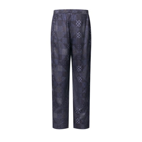 New In Men } Damier Silk Blend Pajama Pants | Louis Vuitton ® (Product zoom)