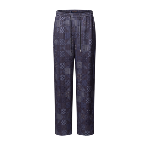 New In Men } Damier Silk Blend Pajama Pants | Louis Vuitton ® (Product zoom)