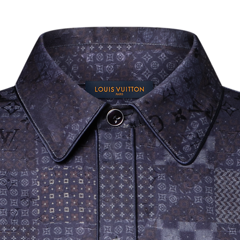 New In Men } Damier Silk Blend Pajama Shirt | Louis Vuitton ® (Product zoom)