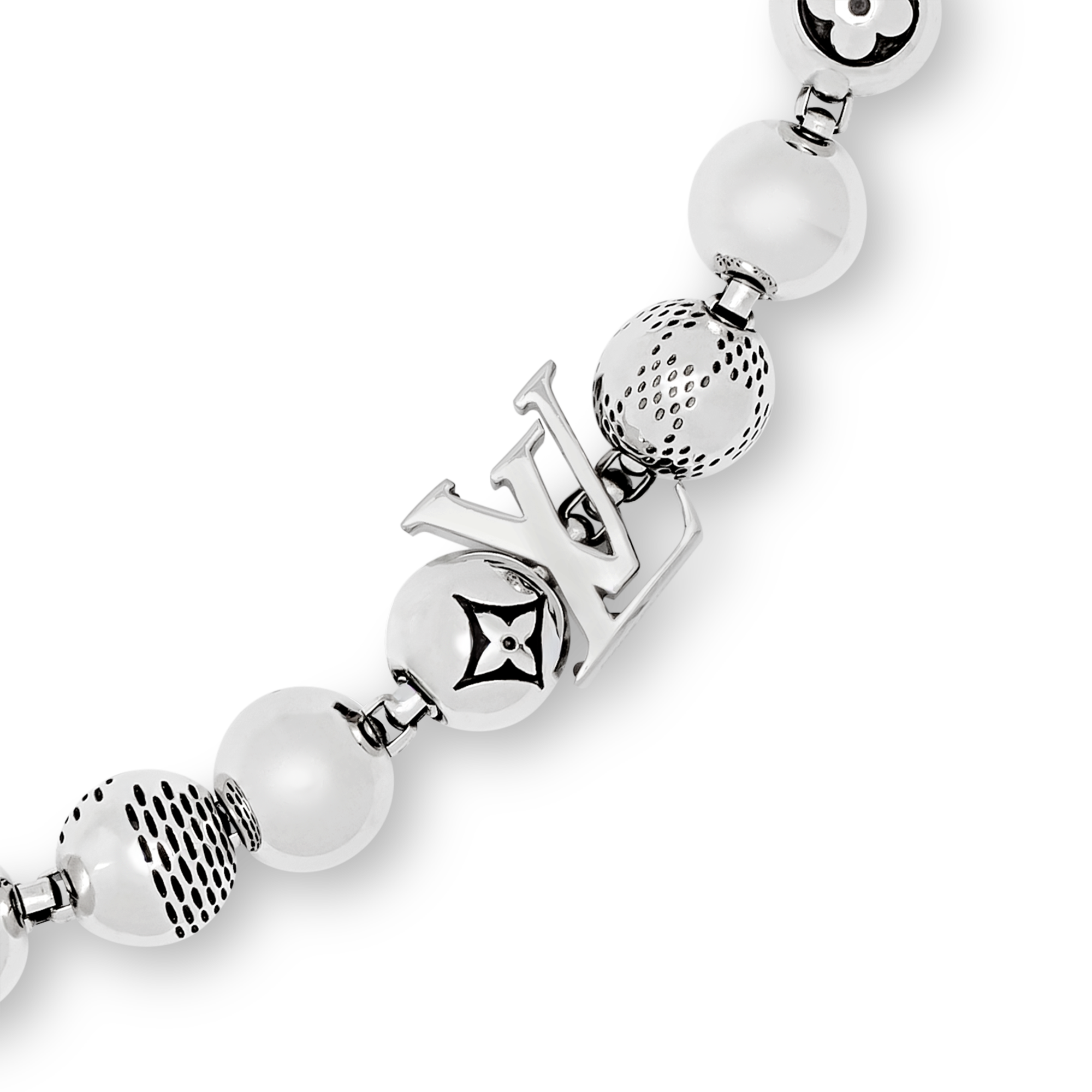 S00 Fashion Jewelry Necklaces and Pendants Damier Staples Ball Necklace
 | Louis Vuitton ® (Product zoom)