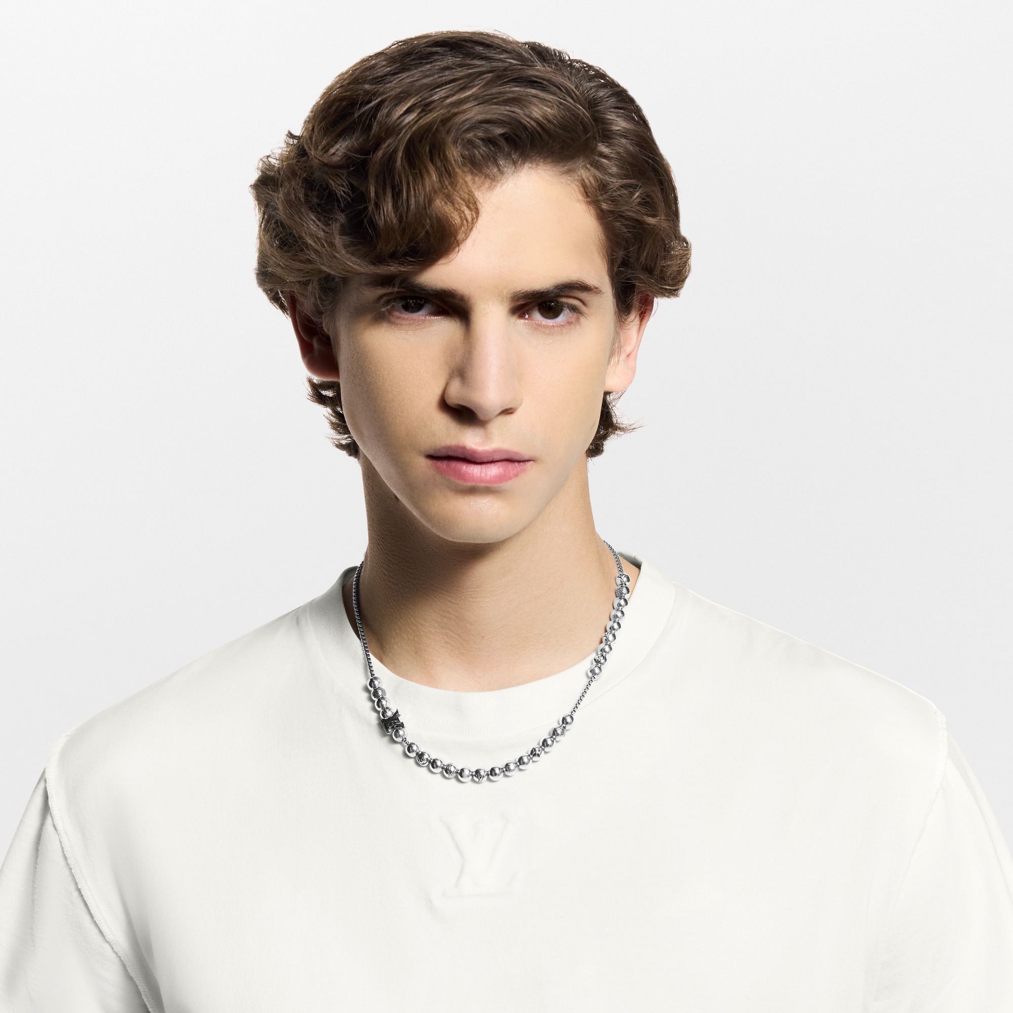 S00 Fashion Jewelry Necklaces and Pendants Damier Staples Ball Necklace
 | Louis Vuitton ® (Product zoom)
