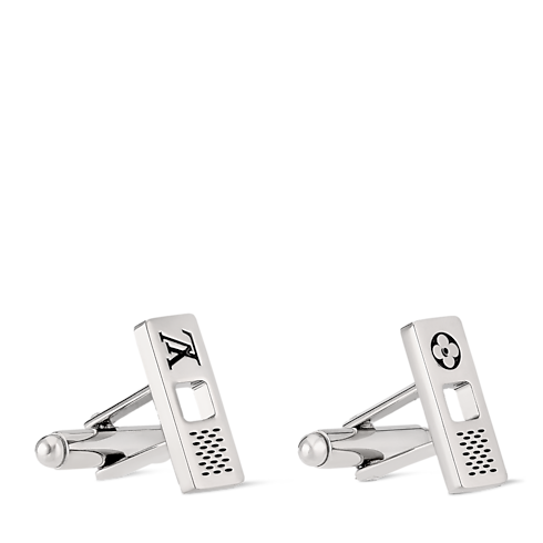 S00 Fashion Jewelry All Fashion Jewelry Damier Staples Cut Out Cufflinks | Louis Vuitton ® (Product zoom)