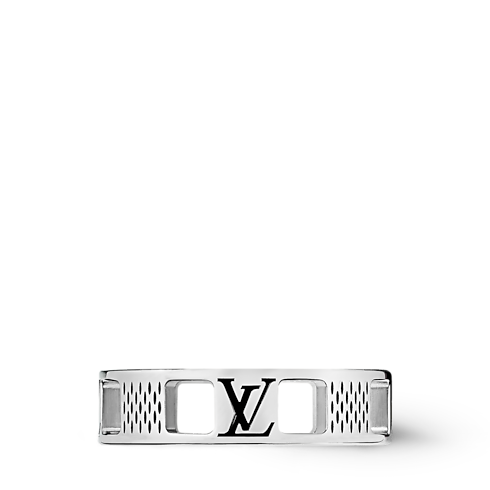 S00 Fashion Jewelry Rings Damier Staples Cut Out Ring | Louis Vuitton ® (Product zoom)